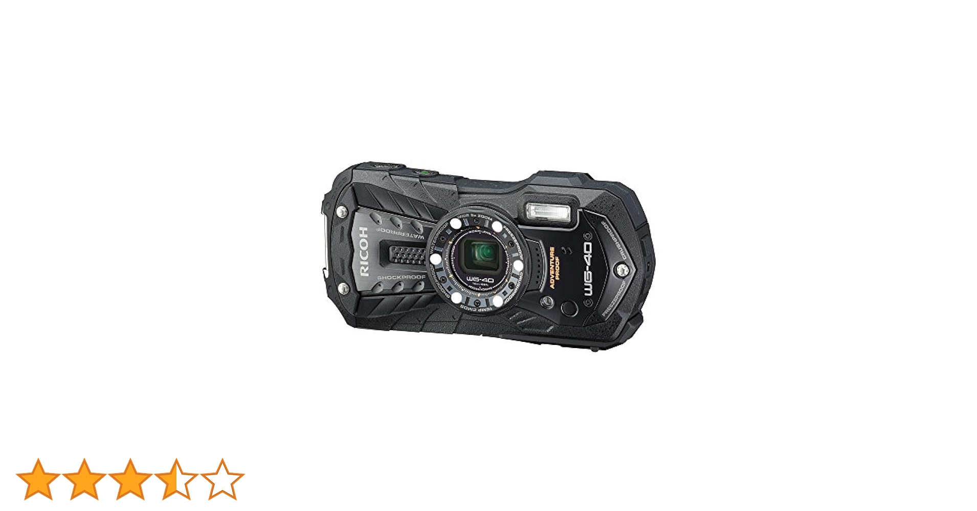Amazon | RICOH 防水デジタルカメラ RICOH WG-40 ブラック 防水